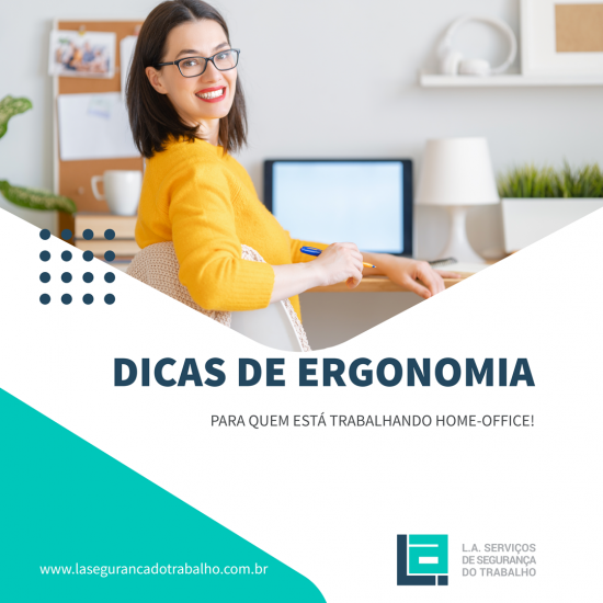 Dicas de ergonomia para quem está trabalhando home-office!